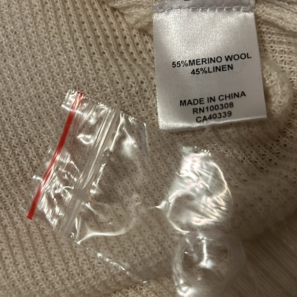 Peter Millar Savona waffle popover, new, large, wool/linen - Picture 5 of 5